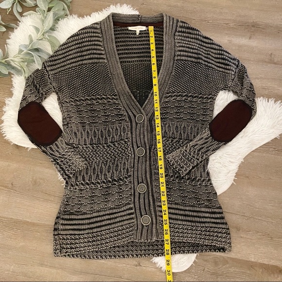 Gilded Intent Buckle Cardigan Elbow Patches - Picture 7 of 14
